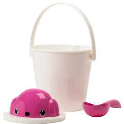 United Pets Dog-Crock ведро для сухого корма, для собак, 7,5 л, белый/цикламен