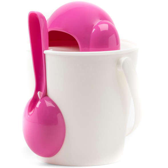 United Pets Dog-Crock ведро для сухого корма, для собак, 7,5 л, белый/цикламен