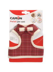 Camon шлейка для собак с поводком Scottish red красная, размер XS