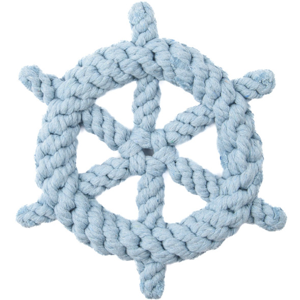 Mr.Kranch игрушка для собак Штурвал из каната, 20 см, фиолетовая