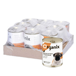 Organix консервы для щенков с мясным ассорти и перепелкой - 400 г x 9 шт
