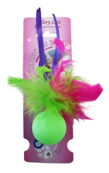 Glory Life Нарисуй для кота перо и лента, игрушка-дразнилка для кошек, разноцветная