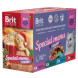 Brit Premium Новогодний набор влажный корм для взрослых стерилизованных кошек в паучах, Особое меню в желе - 85 г х 14 шт