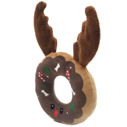 Mr.Kranch игрушка для собак Шоколадный донатс с хрустящими рожками и пищалкой