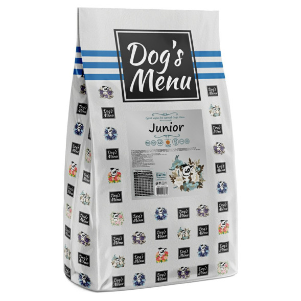 Dog`s Menu Junior 25/10 сухой корм для щенков - 10 кг