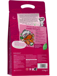 Сухой корм Meowing Heads Senior Moments для пожилых кошек старше 7 лет с лососем и яйцом - 1,5 кг