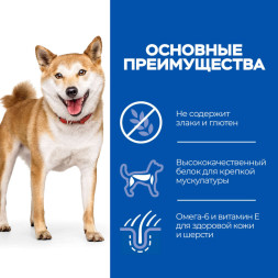 Hills Science Plan No Grain сухой беззерновой корм для собак средних пород с курицей и картофелем - 2,5 кг