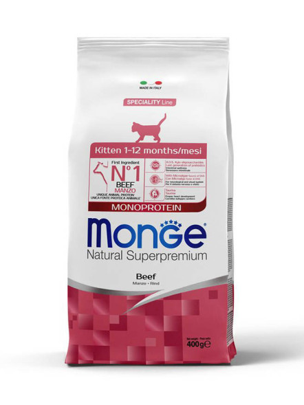 Monge Cat Speciality Line Monoprotein сухой корм для котят и беременных кошек с говядиной - 400 г