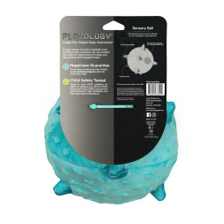 Playology PUPPY SENSORY BALL сенсорный плюшевый мяч для щенков с ароматом арахиса, 15 см, голубой