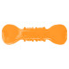 Mr.Kranch игрушка для собак Гантель дентальная с пищалкой и ароматом бекона, оранжевая, 22 см
