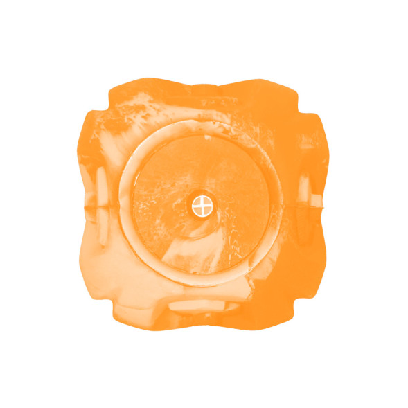 Mr.Kranch игрушка для собак Гантель дентальная с пищалкой и ароматом бекона, оранжевая, 22 см