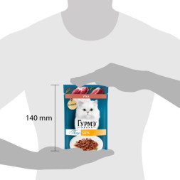 Влажный корм для кошек Гурмэ® Нежное филе с уткой в соусе 75 г x 26 шт.