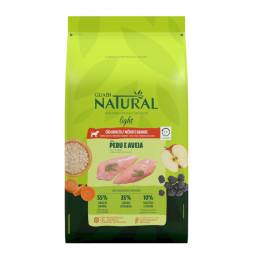Guabi Natural Dog Light cухой корм низкокалорийный для взрослых собак средних и крупных пород индейка и овес - 12 кг