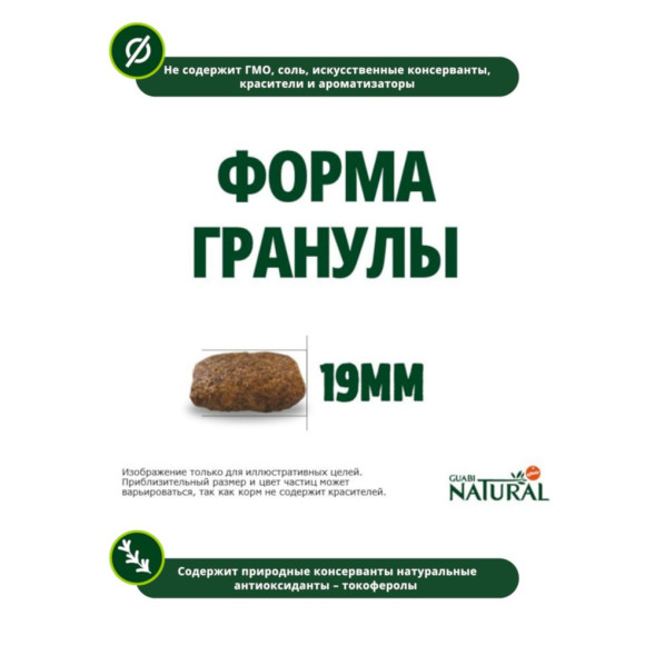 Guabi Natural Dog Light cухой корм низкокалорийный для взрослых собак средних и крупных пород индейка и овес - 12 кг