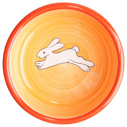 Mr.Kranch миска для грызунов Кролик, 140 мл, оранжевая