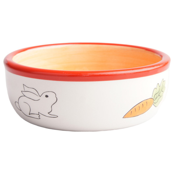 Mr.Kranch миска для грызунов Кролик, 140 мл, оранжевая