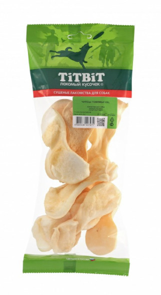 TiTBiT лакомство для собак чипсы говяжьи XXL - 80 г