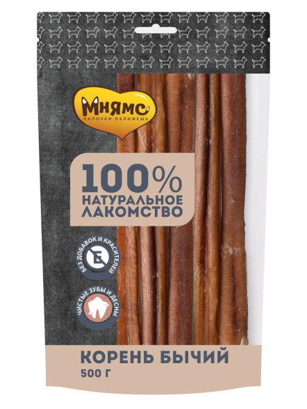Мнямс лакомство для собак корень бычий - 500 г