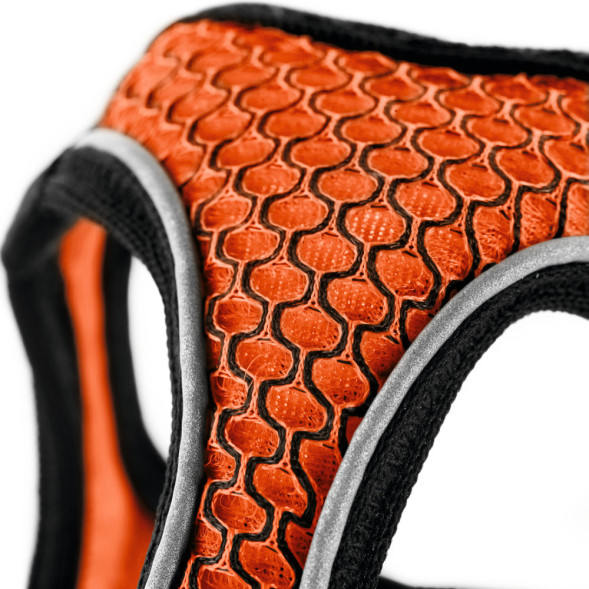Hunter шлейка для собак Hilo Comfort 52-58 см, сетчатый текстиль, оранжевая