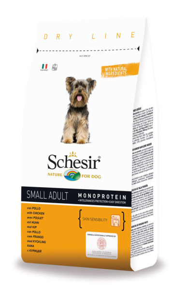 Schesir Dog Adult Small сухой корм для взрослых собак мелких пород с курицей - 800 г