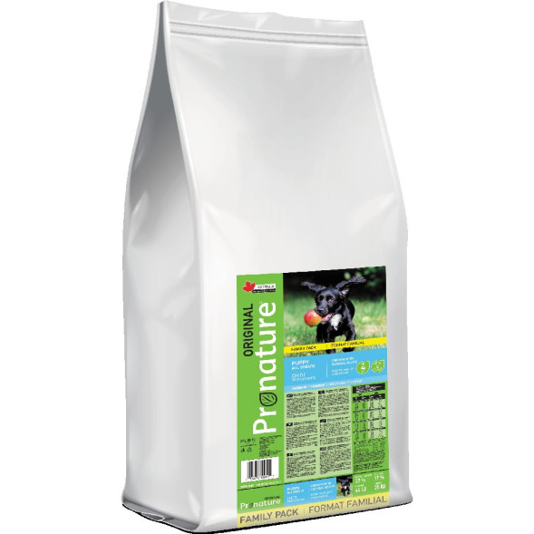 Pronature Original сухой корм для щенков всех пород с курицей и овсом - 20 кг