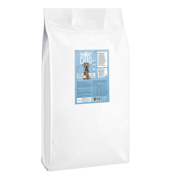 Smart Dog сухой корм для взрослых собак с лососем и рисом - 18 кг