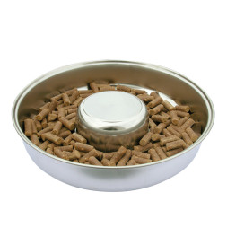 SHOW TECH миска металлическая для щенков, 37 см