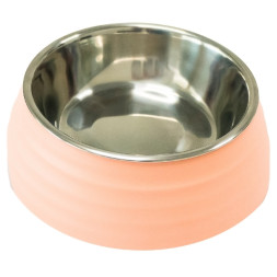 SuperDesign миска на меламиновой подставке Волна, 700 мл, розовая