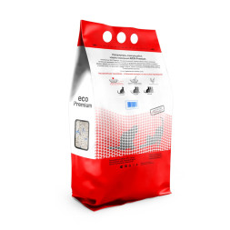 ECO-Premium Blue комкующийся древесный наполнитель с гранулами синего цвета - 20 л