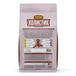 Деревенские лакомства Холистик Премьер сухой корм для взрослых собак средних и крупных пород с говядиной и рисом - 12 кг