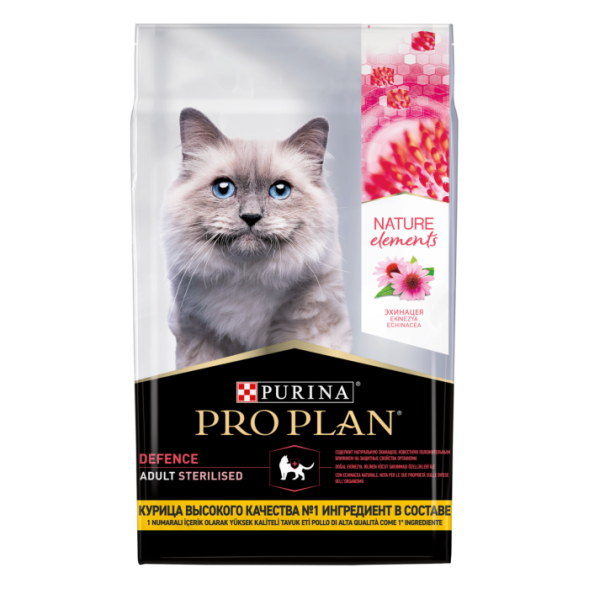 Сухой корм для кошек Pro Plan Nature Elements для стерилизованных кошек с курицей 7 кг