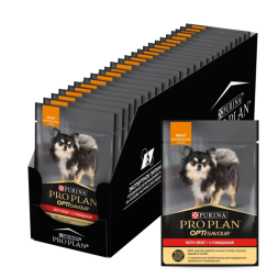 Влажный корм для собак Pro Plan для мелких пород с говядиной 85 г х 26 шт.