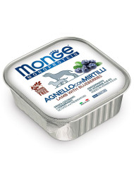 Monge Dog Monoprotein Fruits влажный корм для взрослых собак с ягненком и черникой в ламистере 150 г (24 шт в уп)
