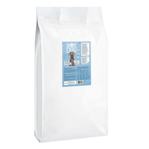 Smart Dog сухой корм для взрослых собак с лососем и рисом - 12 кг