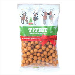 Titbit Новогодняя коллекция лакомство для собак шарики с сыром - 95 г