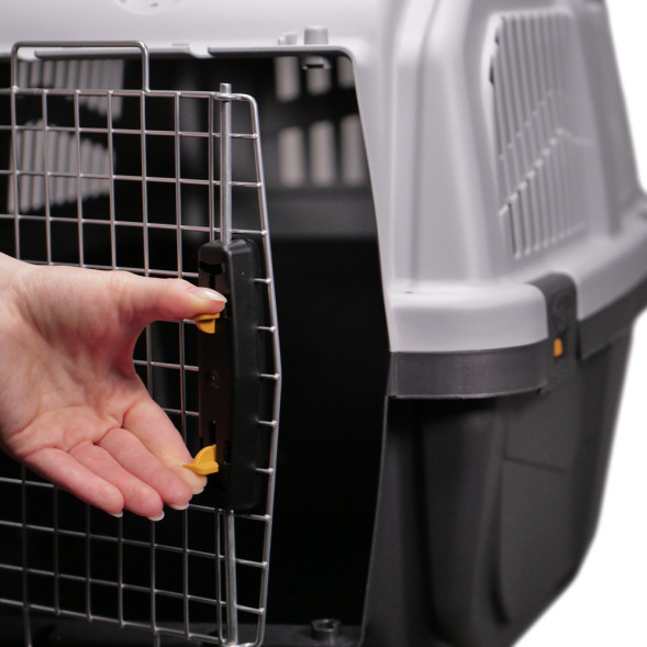 MPS переноска SKUDO 7 105х73х76h см с металлической дверцей с замком серая