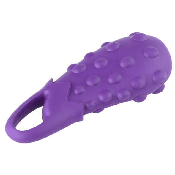 Mr.Kranch игрушка для собак Баклажан, с ароматом сливок, фиолетовый, 17 см