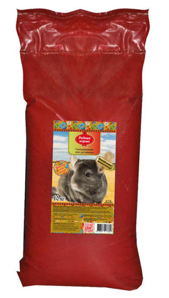 Родные Корма корм гранулированный для шиншилл - 10 кг