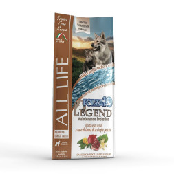 Forza10 Legend Evo Life полнорационный корм для взрослых собак средних и крупных пород, с рыбой - 11,33 кг