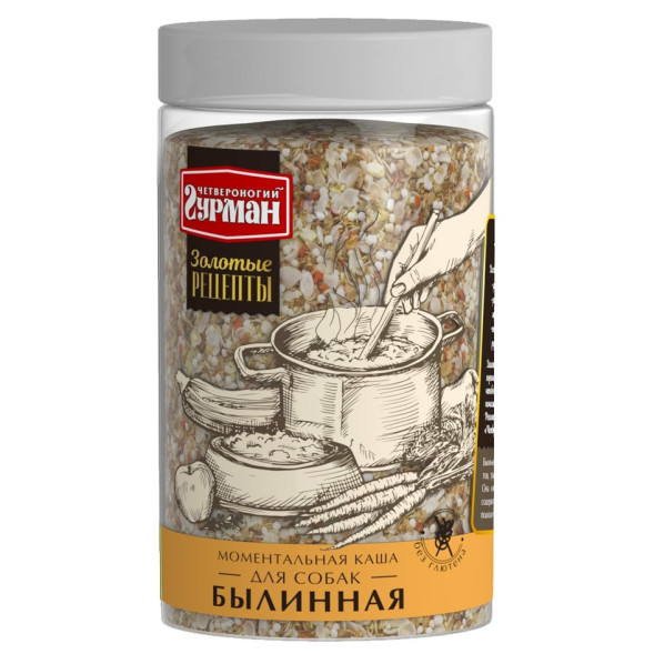 Четвероногий гурман Золотые рецепты Былинная каша для собак - 300 г х 6 шт