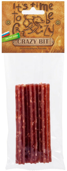 Titbit Crazy Bit лакомство для средних собак мясные трубочки с уткой - 60 г