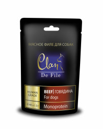 Clan De File лакомство для собак филе говядины - 40 г