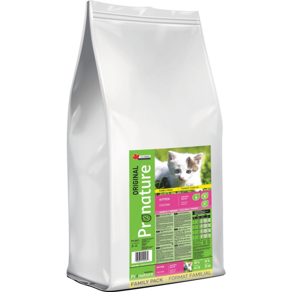 Pronature Original сухой корм для котят с курицей - 20 кг
