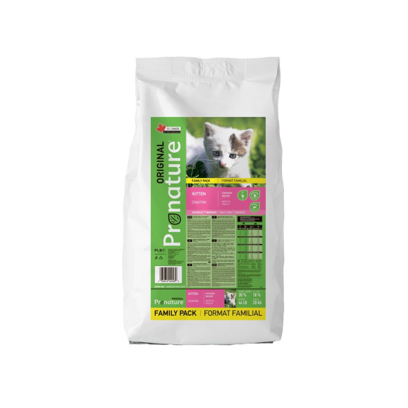 Pronature Original сухой корм для котят с курицей - 20 кг