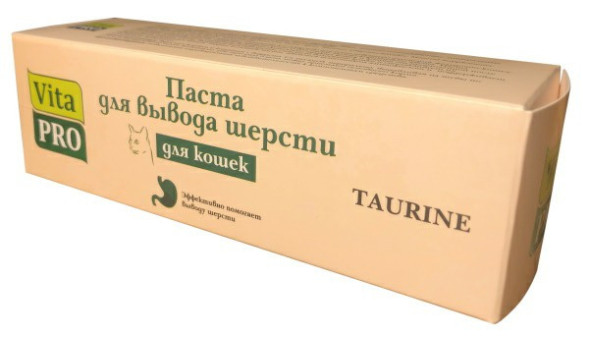 Vita Pro паста для вывода шерсти для кошек с таурином - 30 мл