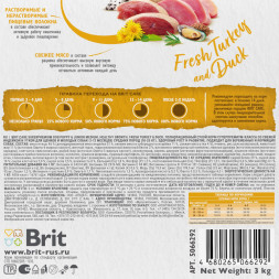 Brit Care Dog Puppy&amp;amp;Junior M Healthy Growth сухой корм для щенков средних пород, с индейкой и уткой - 3 кг