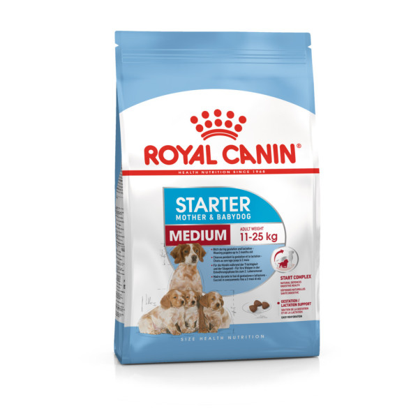 Royal Canin Medium Starter Mother Babydog сухой корм для щенков средних пород в период отъема до 2 - месячного возраста, беременных и кормящих сук - 12 кг