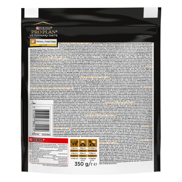 Purina Pro Plan Veterinary Diets NF Renal Function Early care (Начальная стадия) сухой корм для взрослых кошек при хронической почечной недостаточности - 350 г