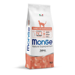 Monge Adult Cat Salmon сухой корм для взрослых кошек с лососем 10 кг