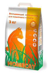 Homecat цеолитовый впитывающий наполнитель - 3 кг